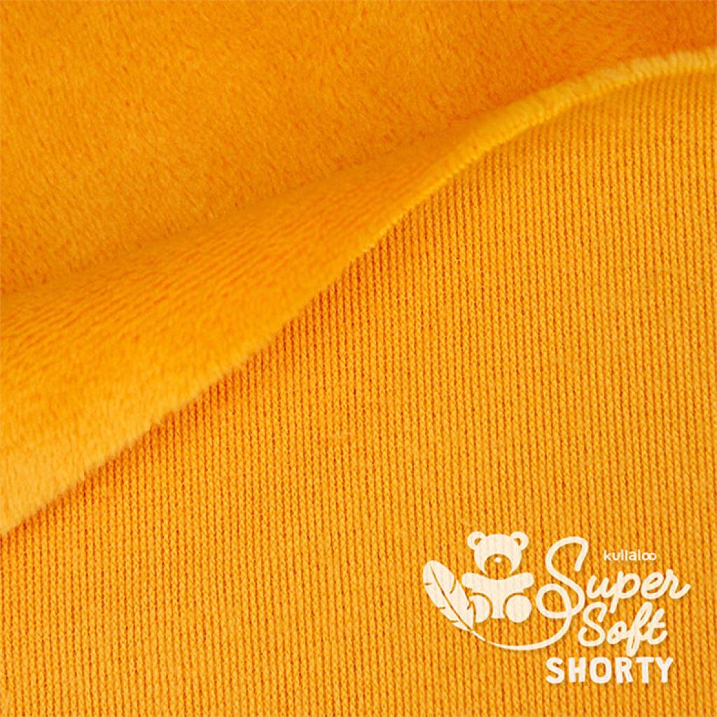 Plüschstoff Shorty uni 75x100cm orange – Kullaloo